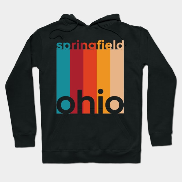 Springfield Ohio Retro Hoodie by easytees